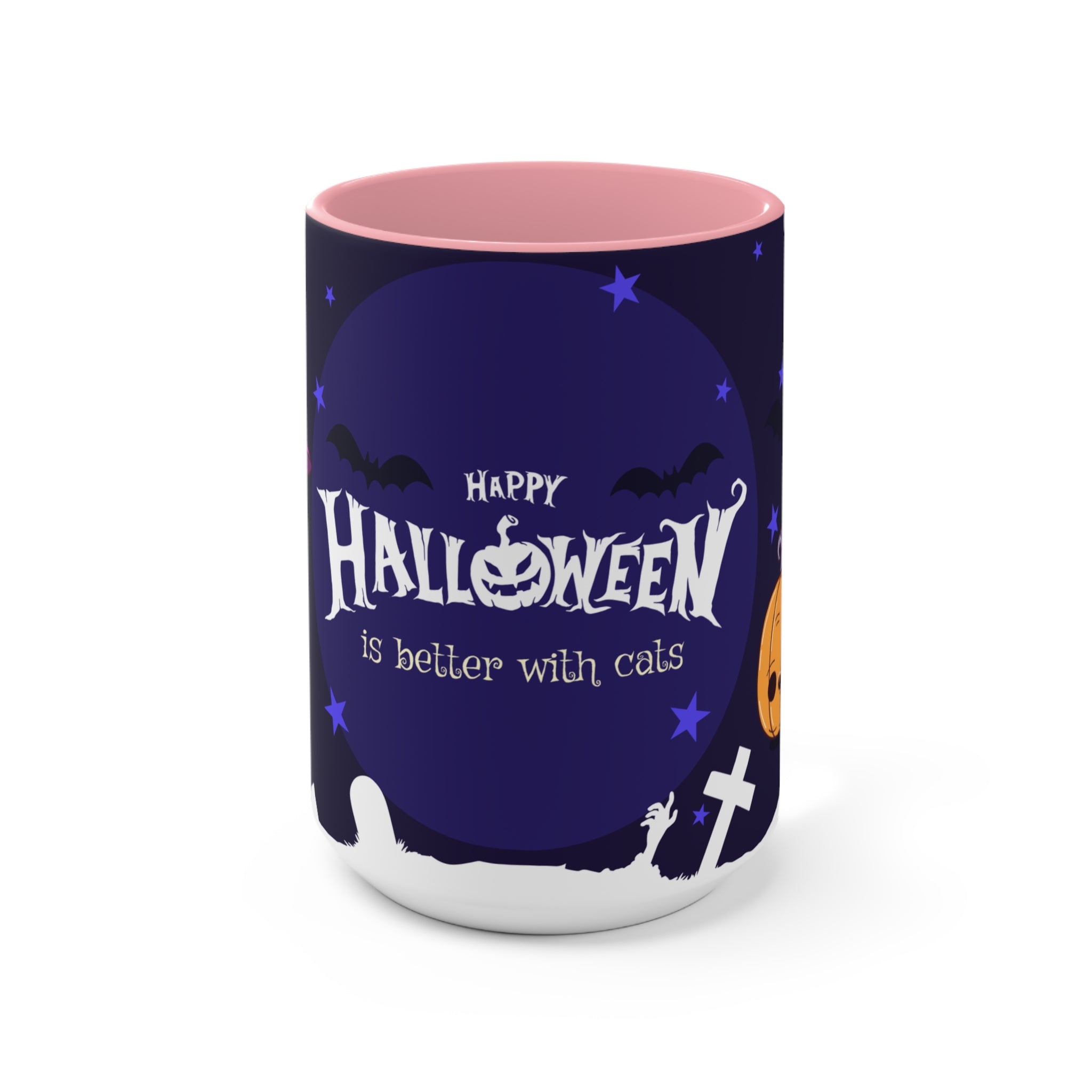 Happy Halloween with Witch's Cats | Accent Mugs
