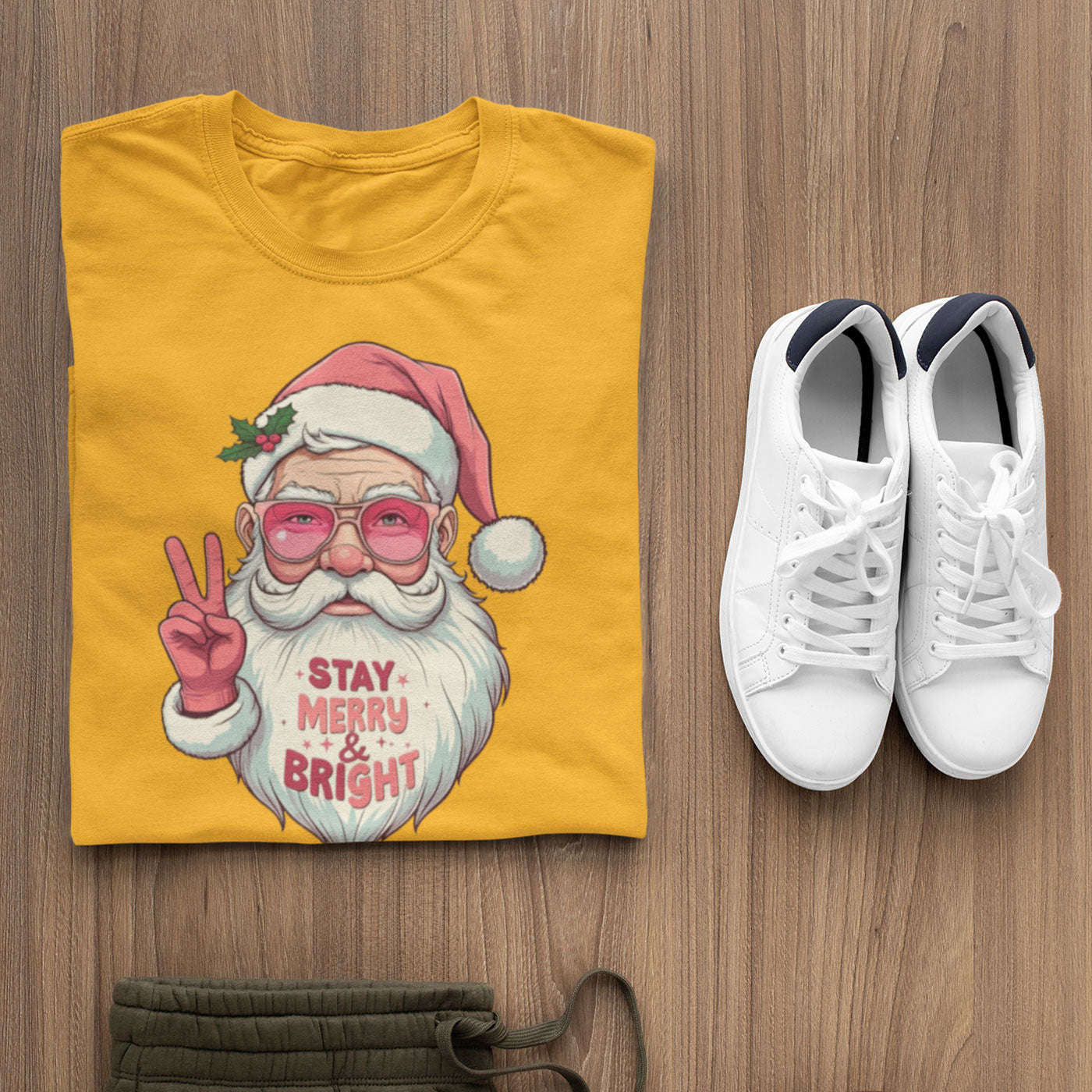 Stay Merry & Bright | Cool Santa Christmas | Unisex Long Sleeve