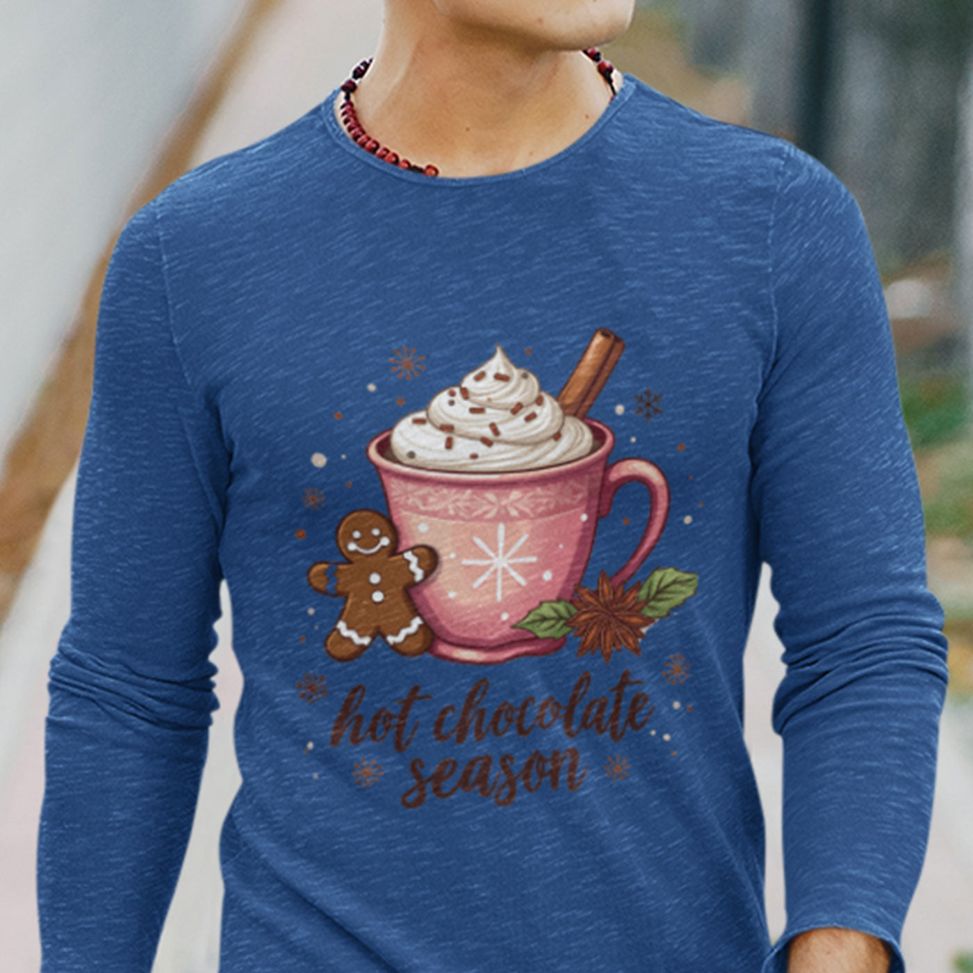 Hot Chocolate Season | Cozy Holiday Drink | Christmas | Unisex Long Sleeve
