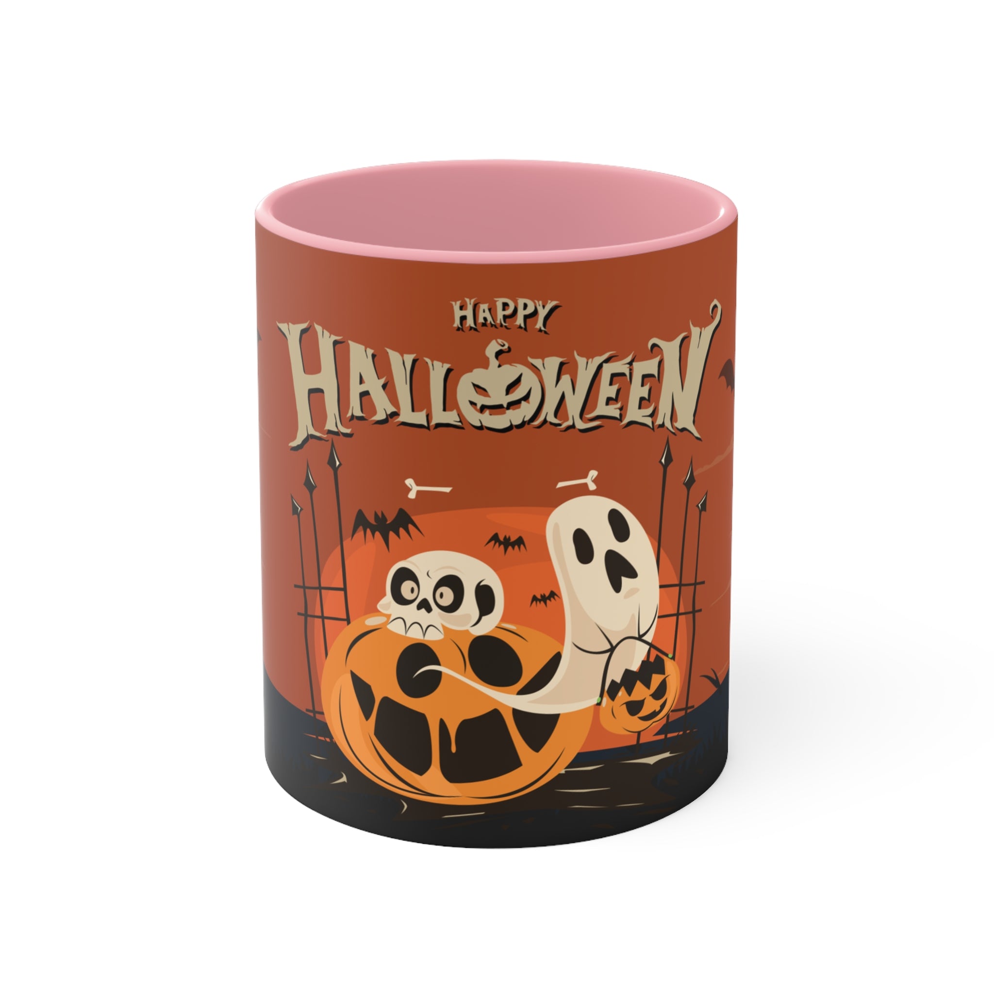 Happy Halloween with Pumpkin | Accent Mugs