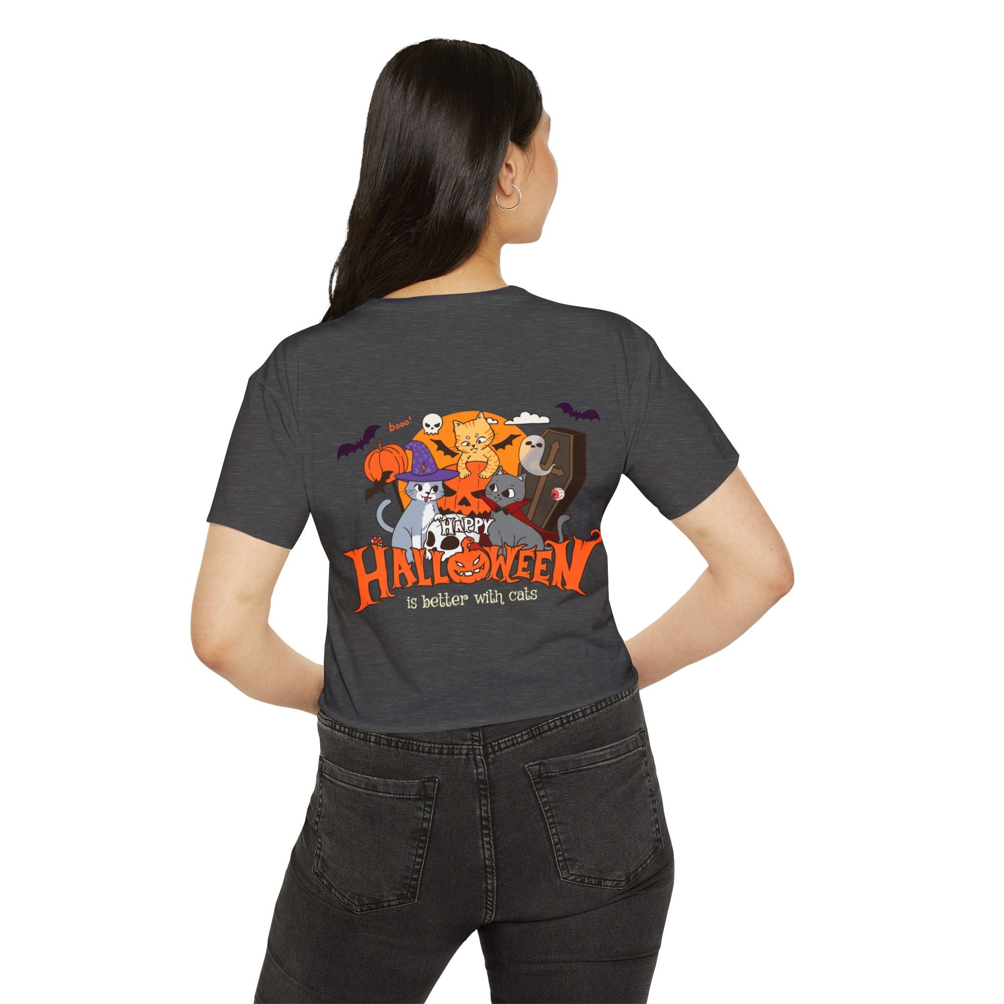 Happy Halloween with Cats | Women's Festival Crop Top
