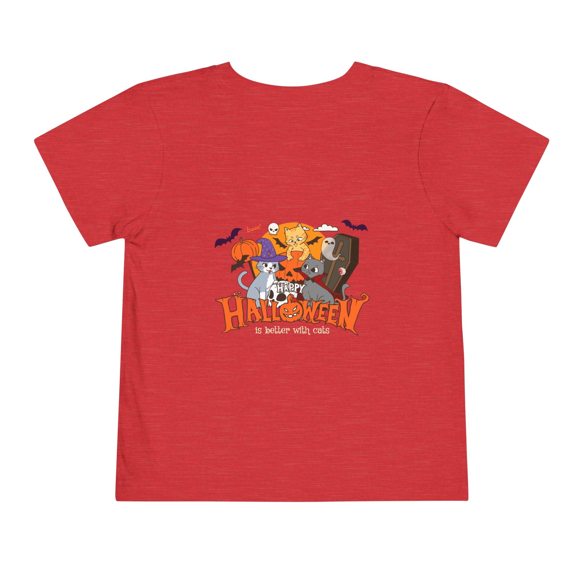 Happy Halloween with Cats | Toddler Short Sleeve Tee