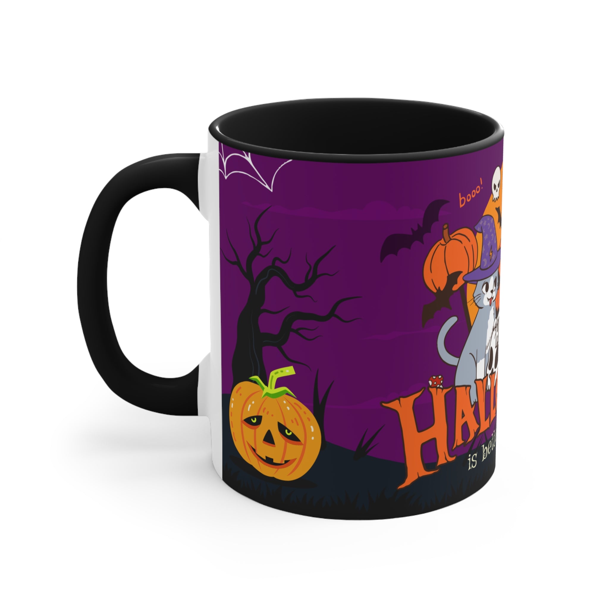 Happy Halloween is Better with Cats | Accent Mugs