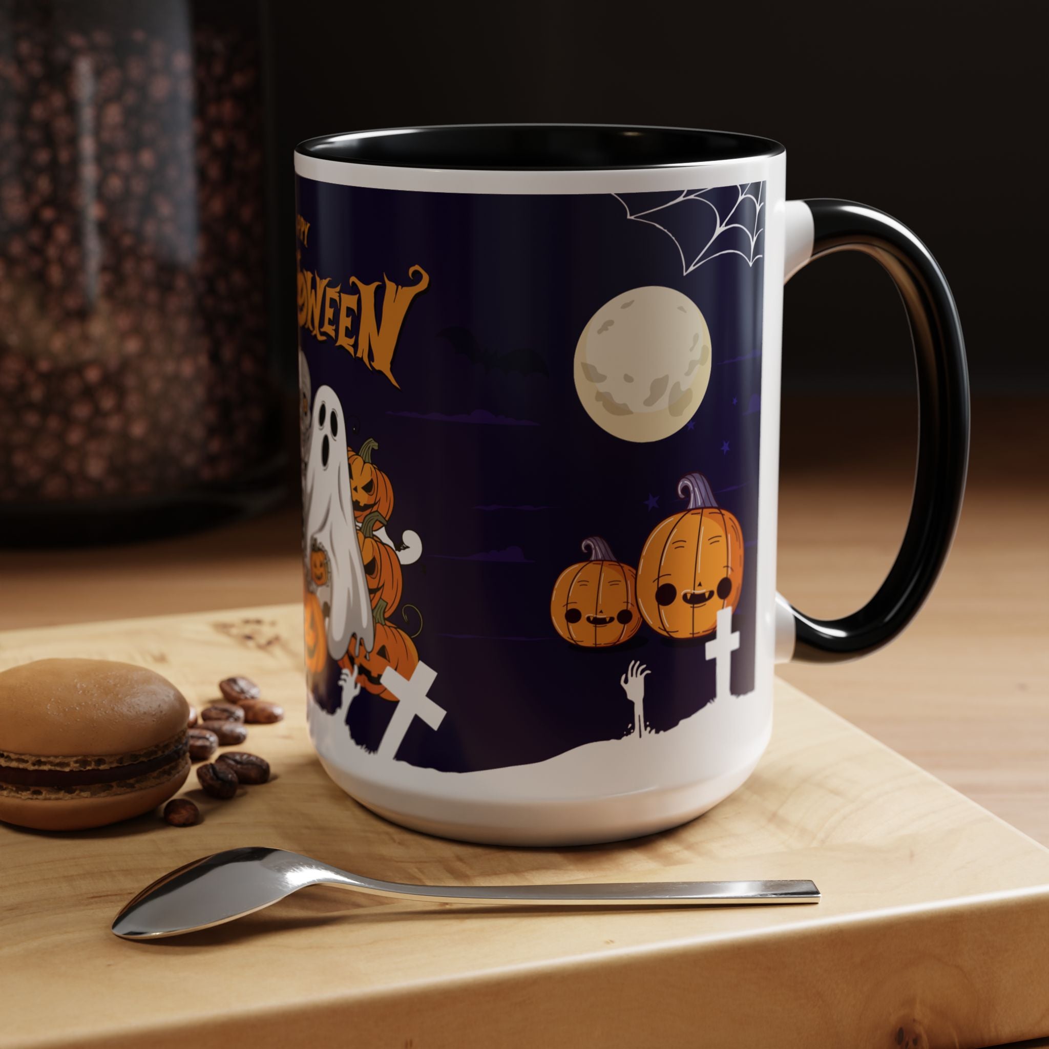 Halloween is Better with Skeleton | Accent Coffee Mug