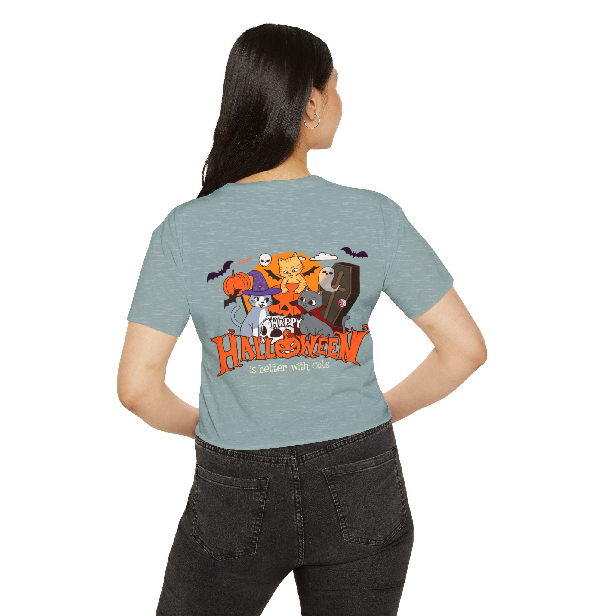 Happy Halloween with Cats | Women's Festival Crop Top