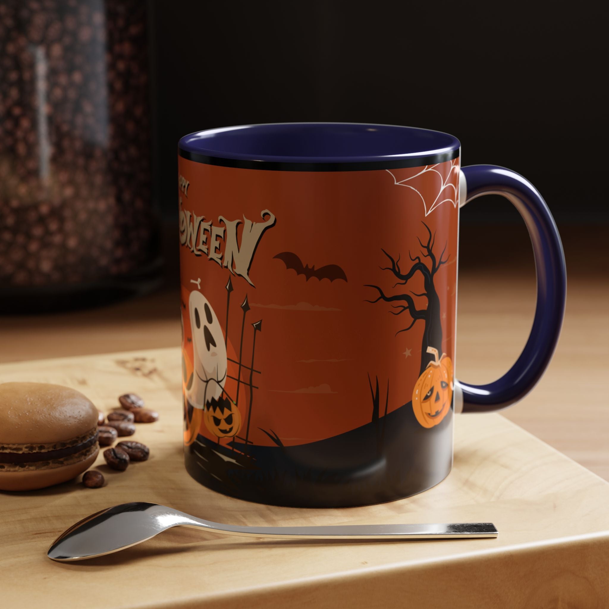 Happy Halloween with Pumpkin | Accent Coffee Mug