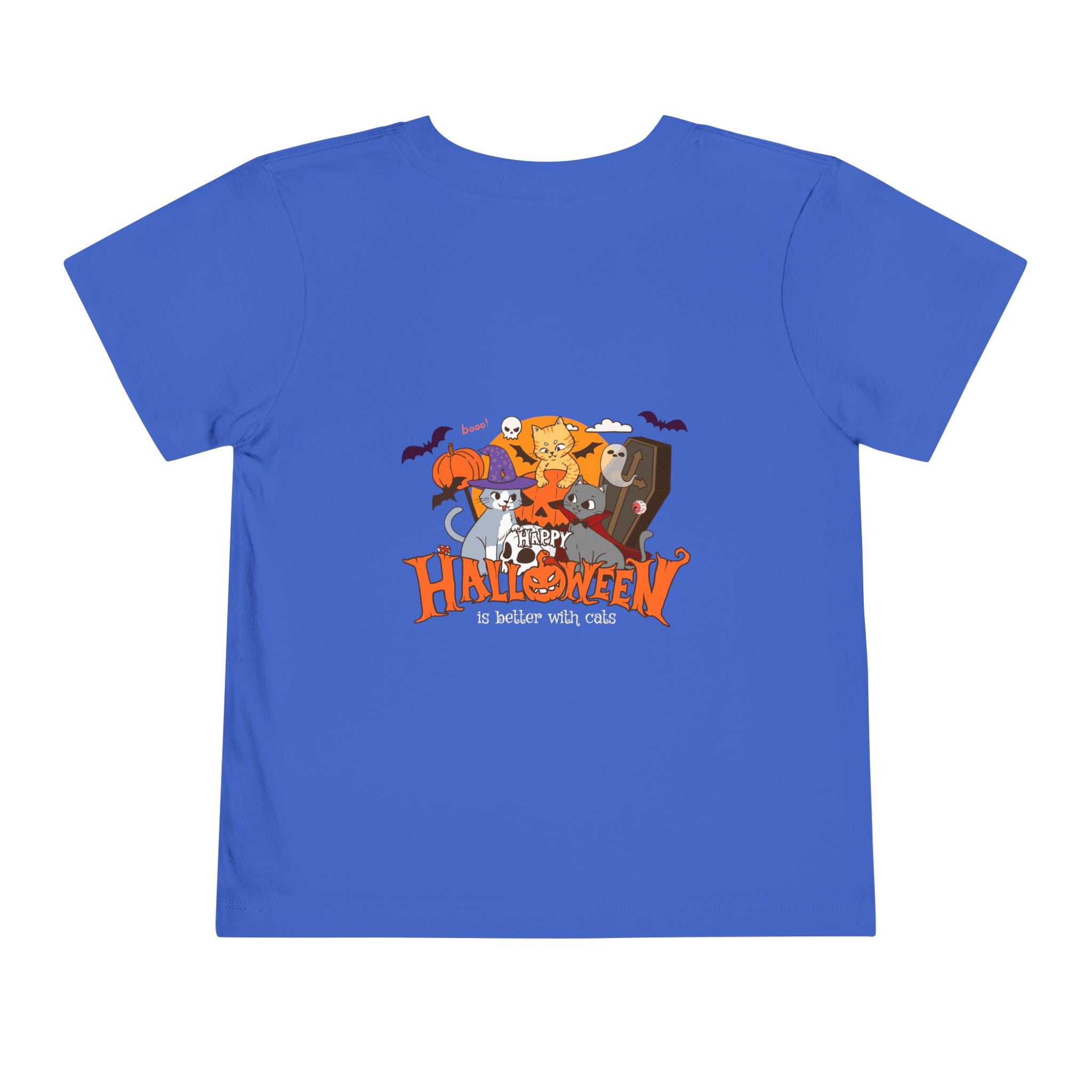 Happy Halloween with Cats | Toddler Short Sleeve Tee