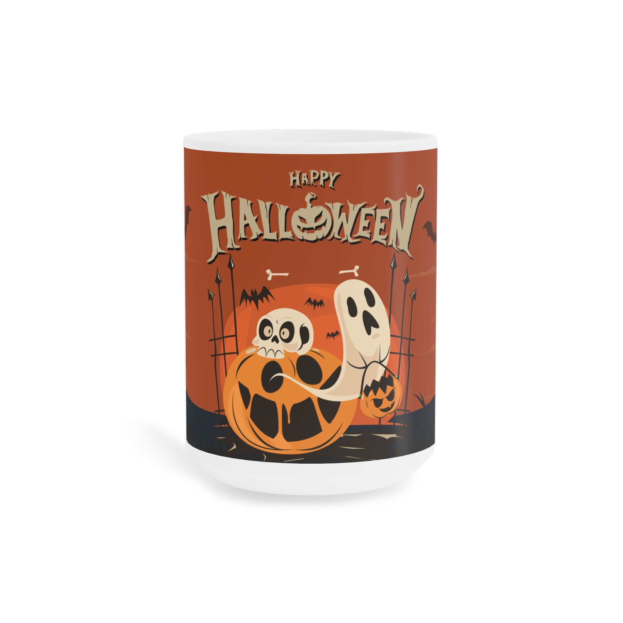 Happy Halloween with Pumpkin | Ceramic Mugs