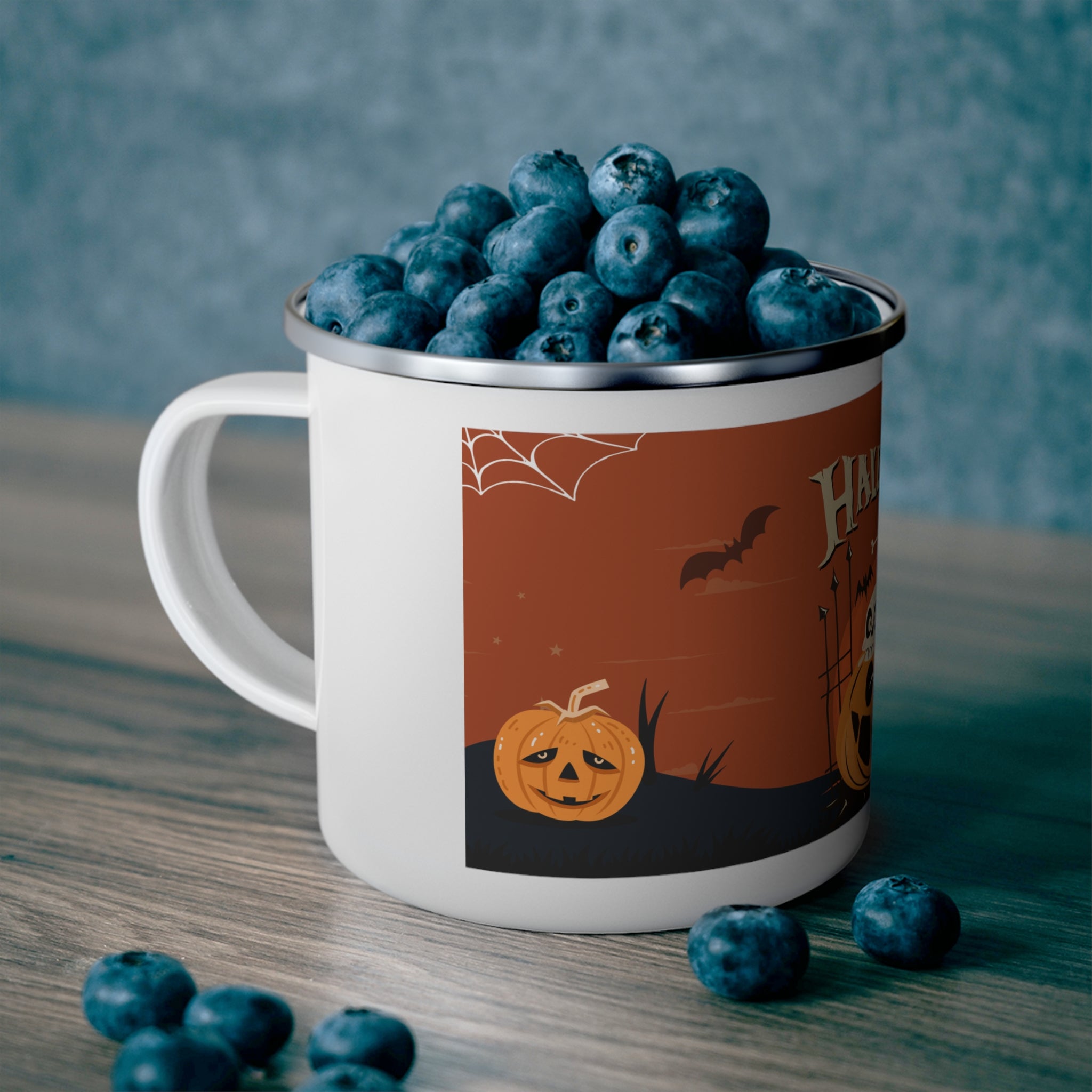 Happy Halloween with Pumpkin | Enamel Camping Mug