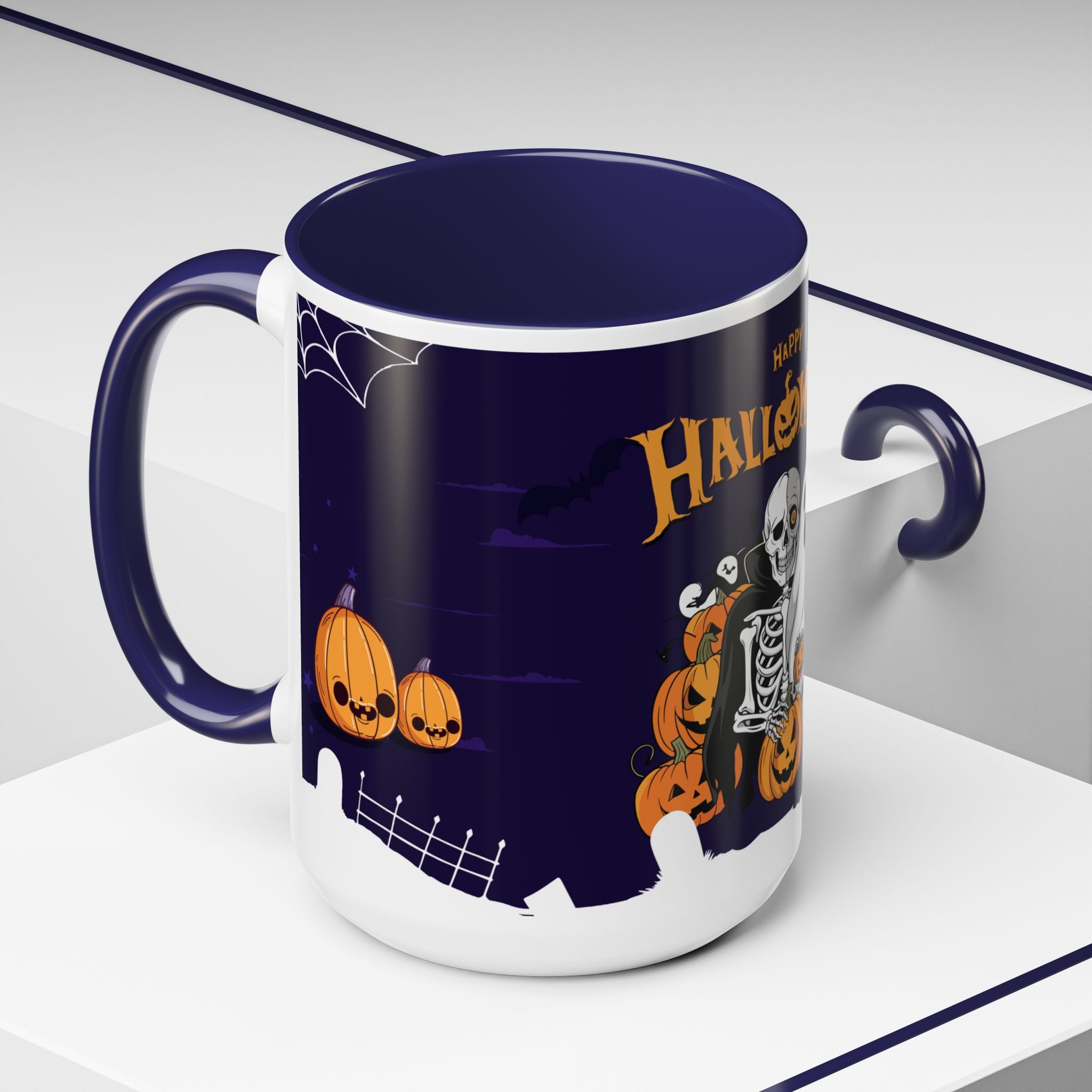 Halloween is Better with Skeleton | Accent Coffee Mug