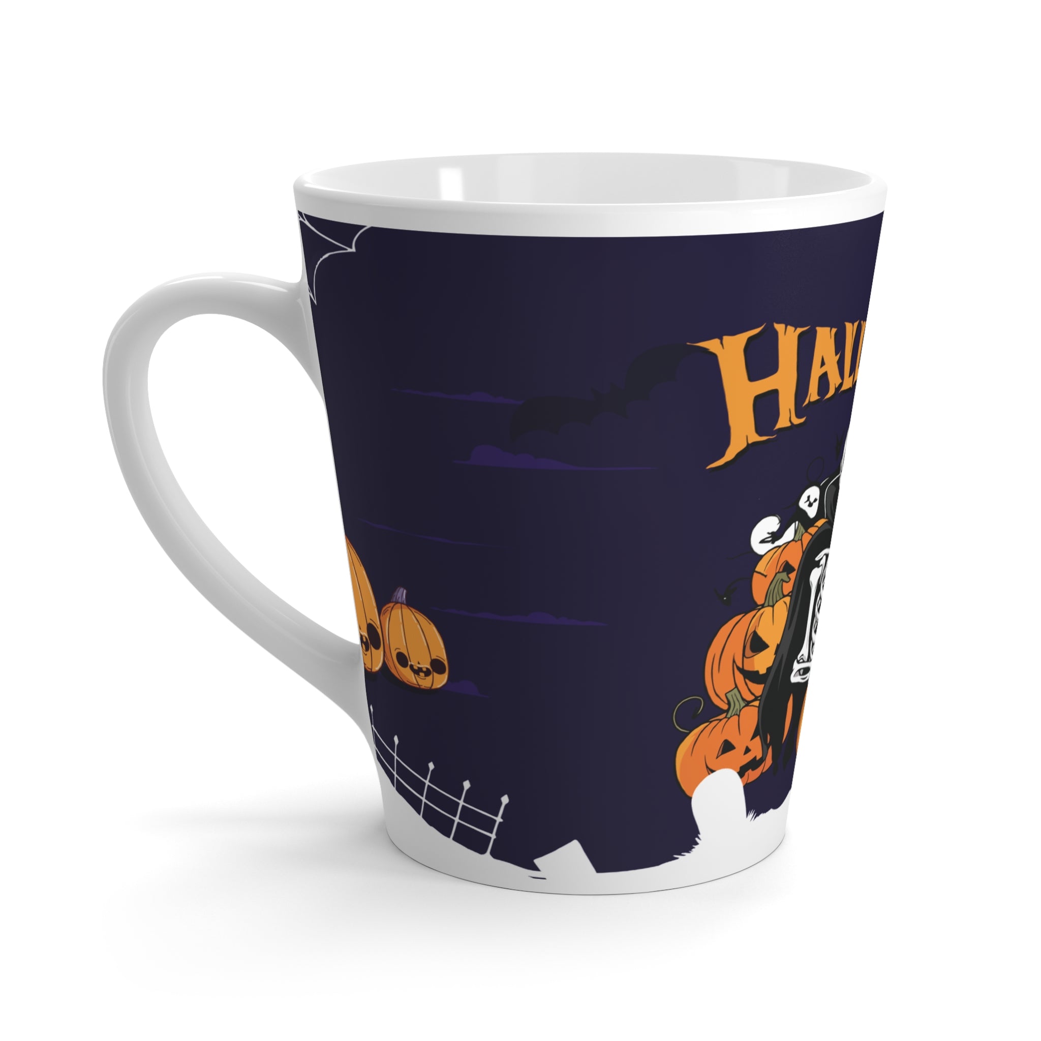 Halloween is Better with Skeleton | Latte Mug