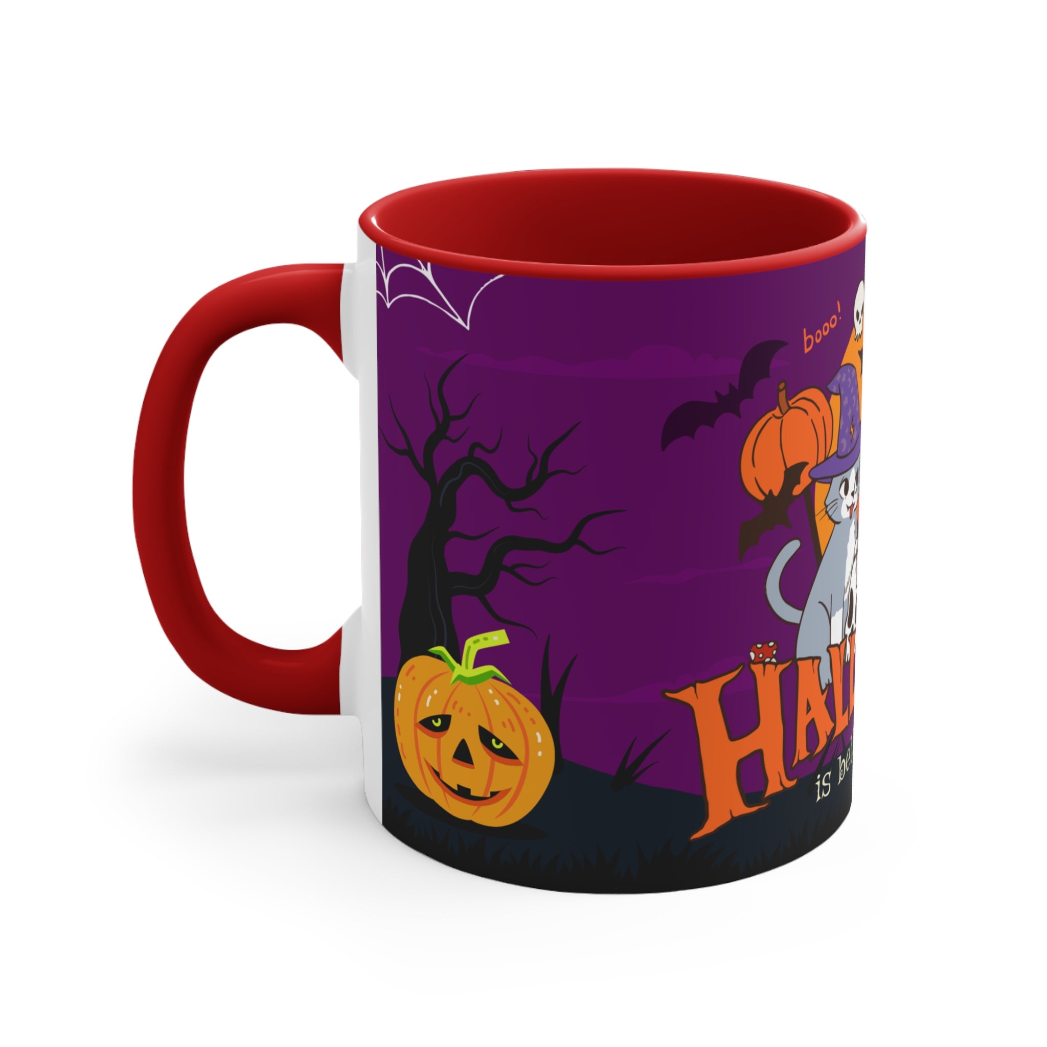 Happy Halloween is Better with Cats | Accent Mugs