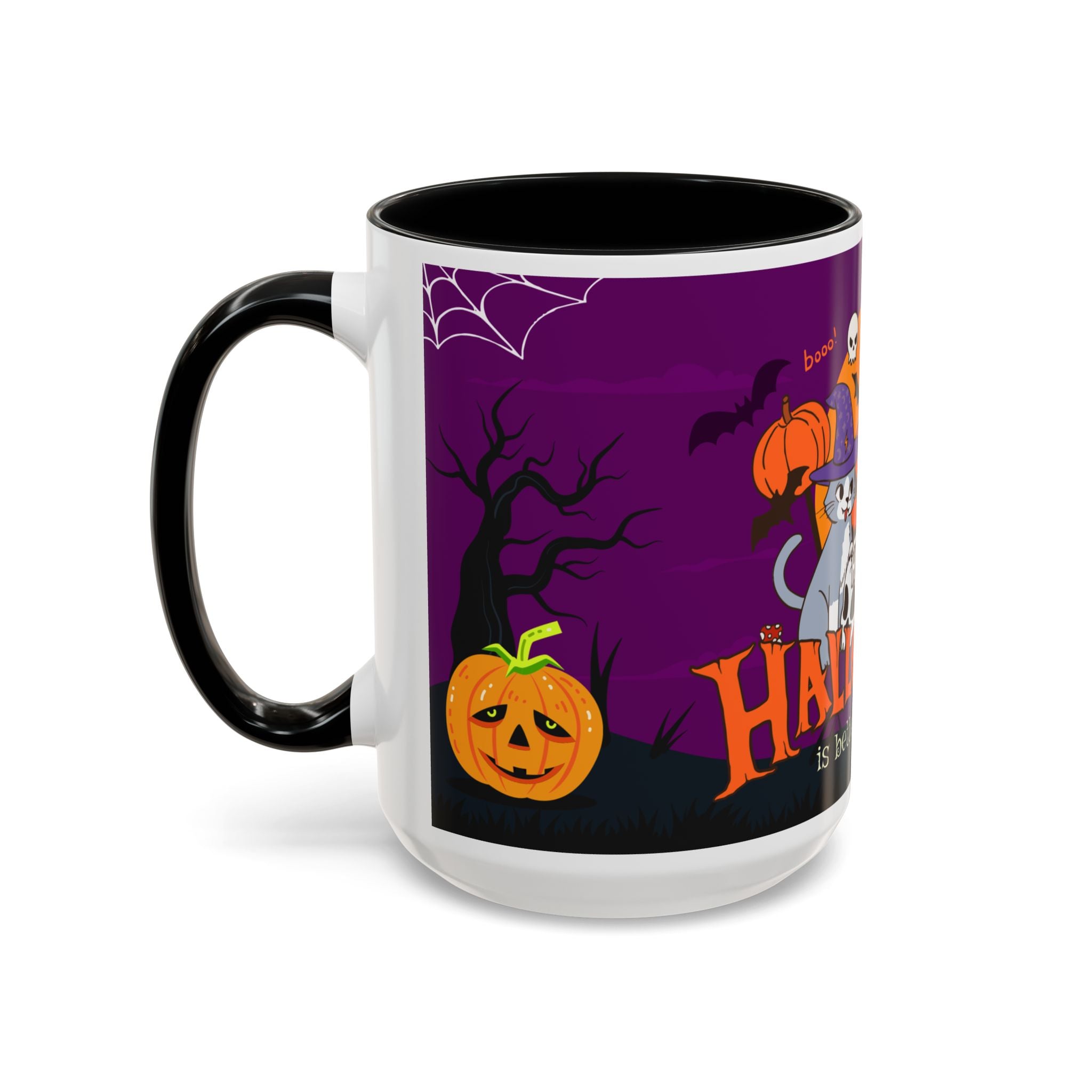 Happy Halloween is Better with Cats | Accent Coffee Mug
