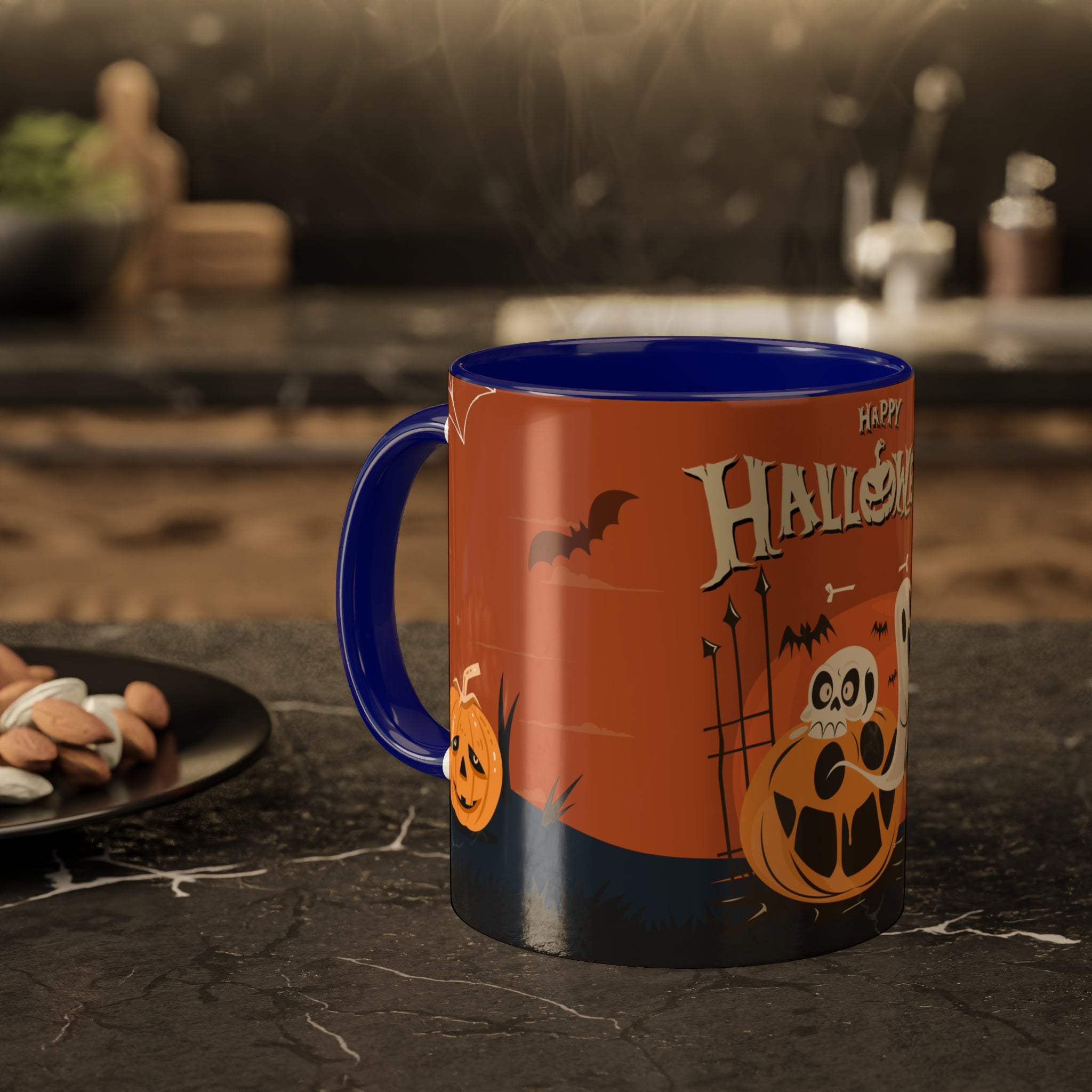 Happy Halloween with Pumpkin | Colorful Mugs