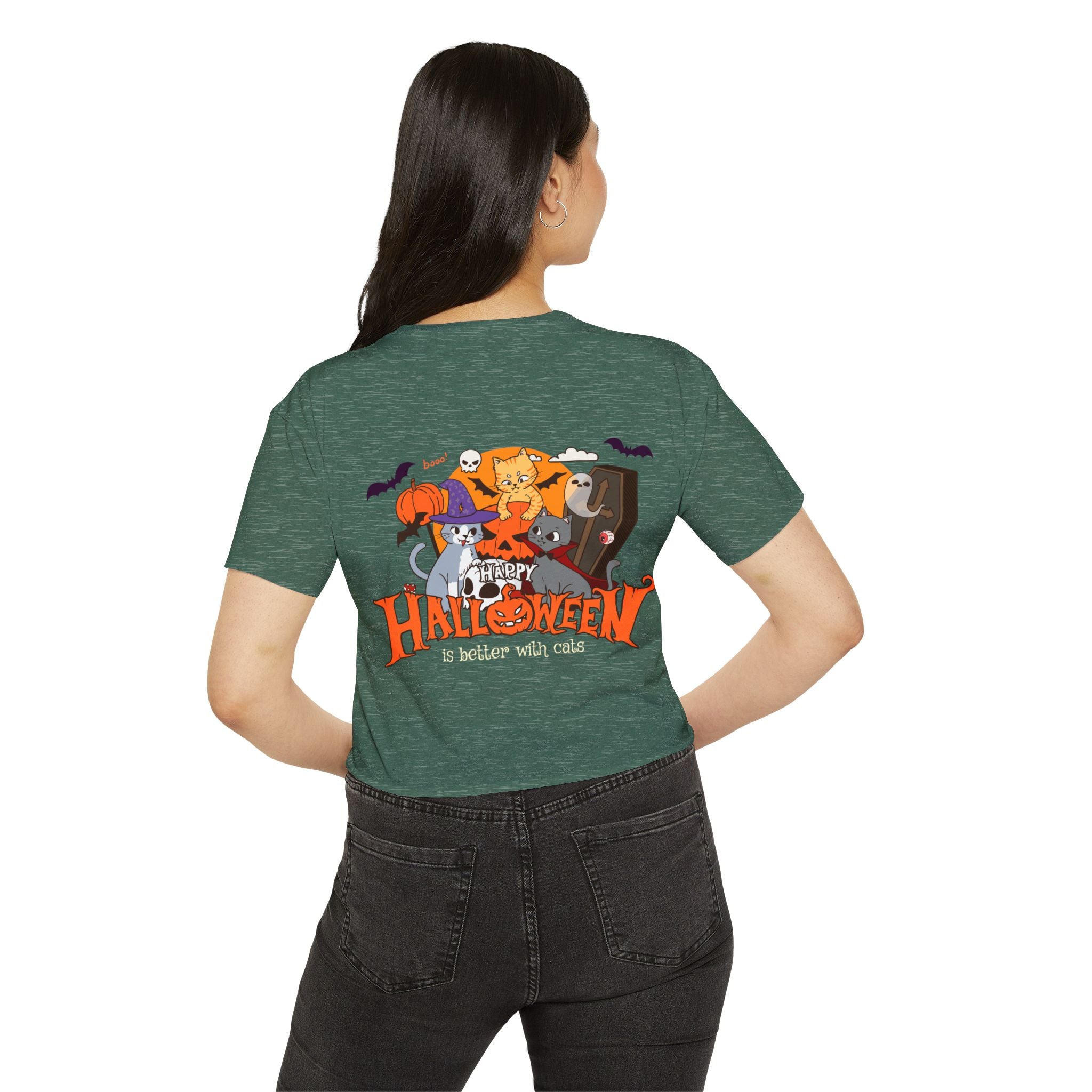 Happy Halloween with Cats | Women's Festival Crop Top