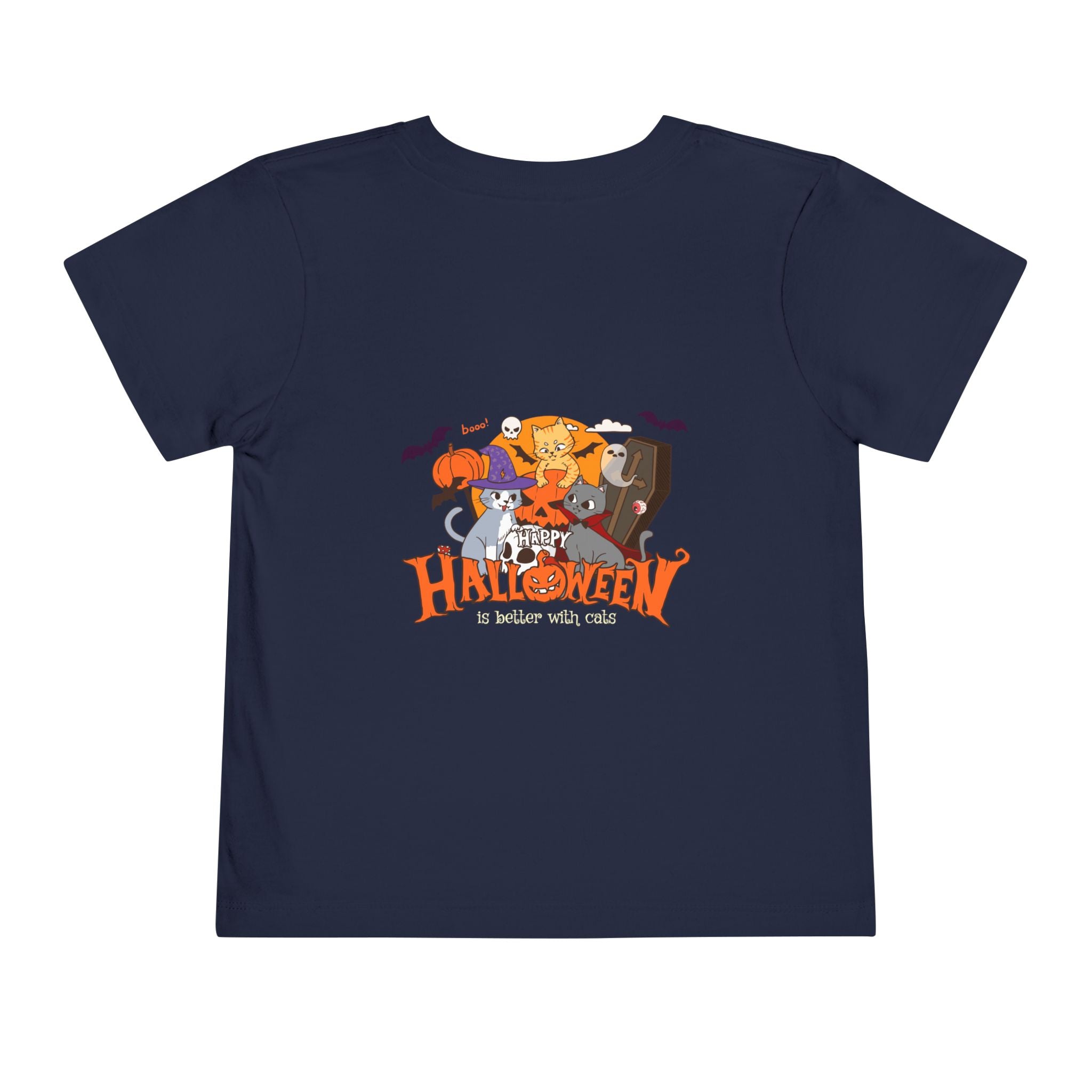 Happy Halloween with Cats | Toddler Short Sleeve Tee