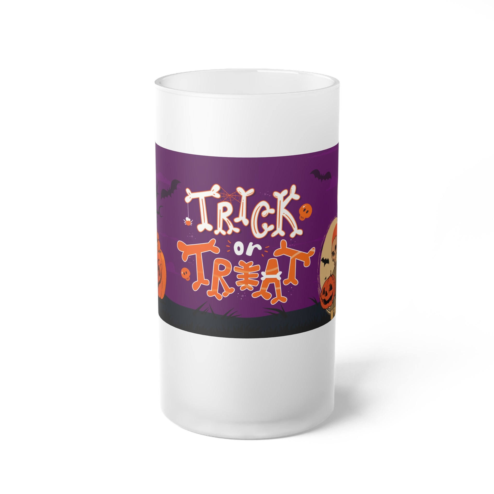 Trick or Treat | Frosted Glass Beer Mug