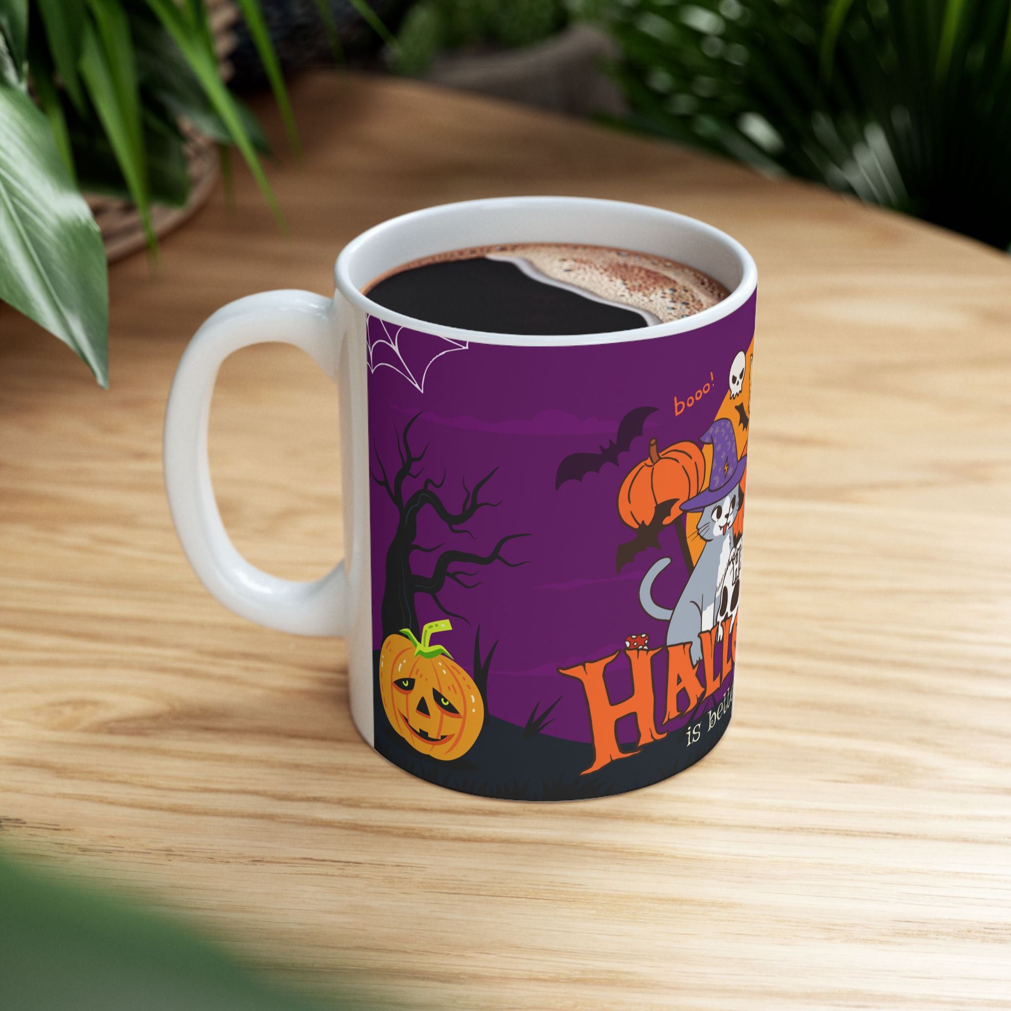 Happy Halloween is Better with Cats | Ceramic Mug
