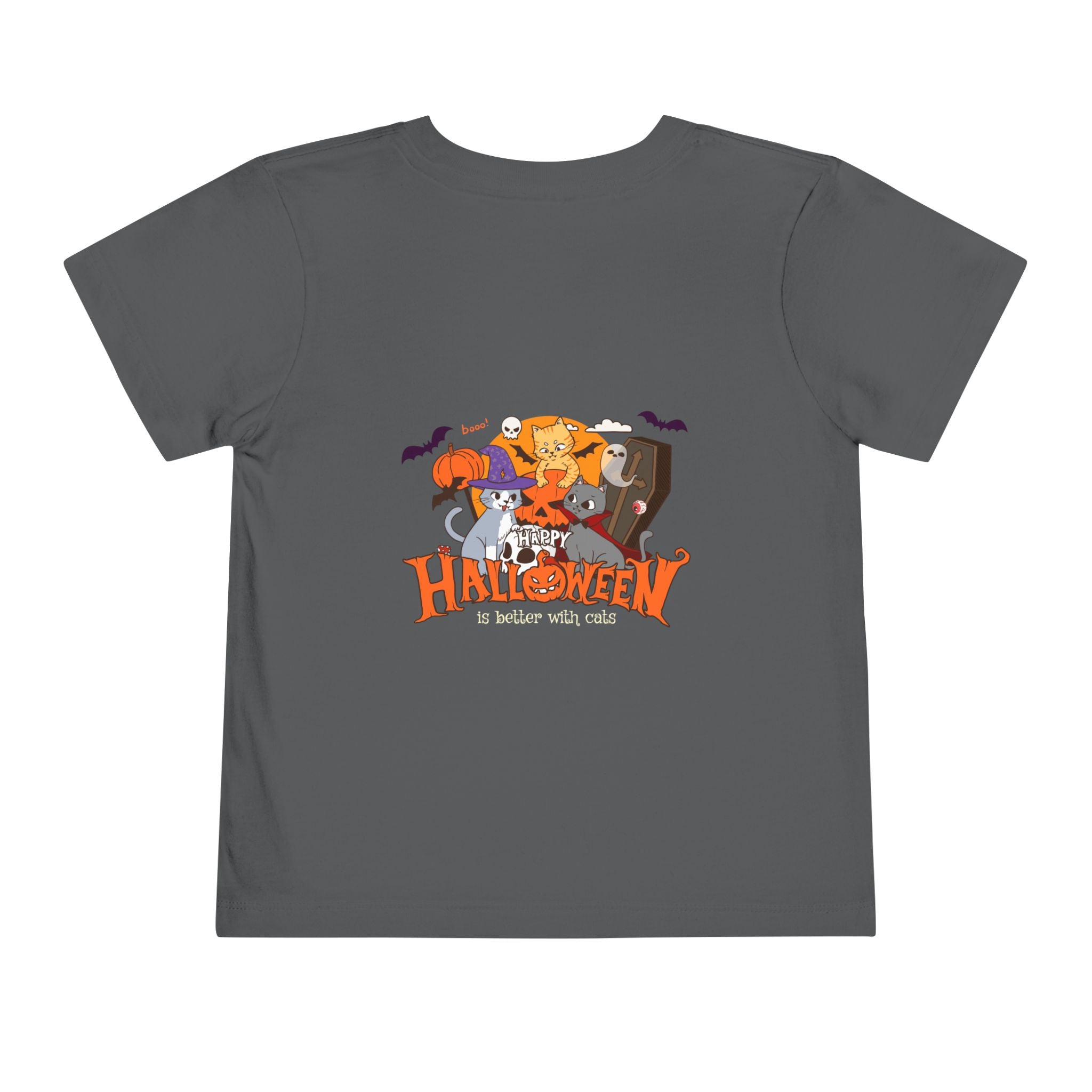 Happy Halloween with Cats | Toddler Short Sleeve Tee