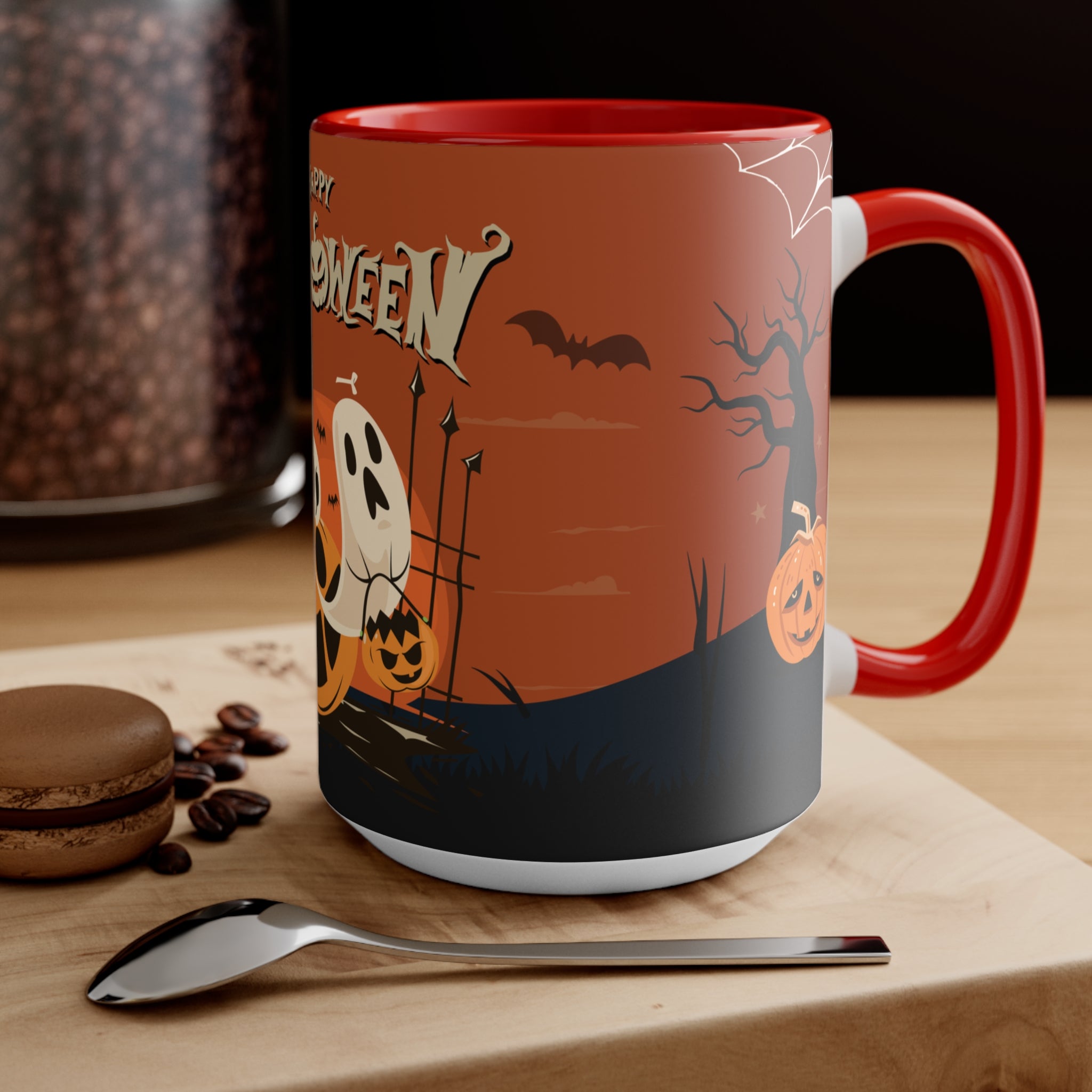 Happy Halloween with Pumpkin | Accent Mugs