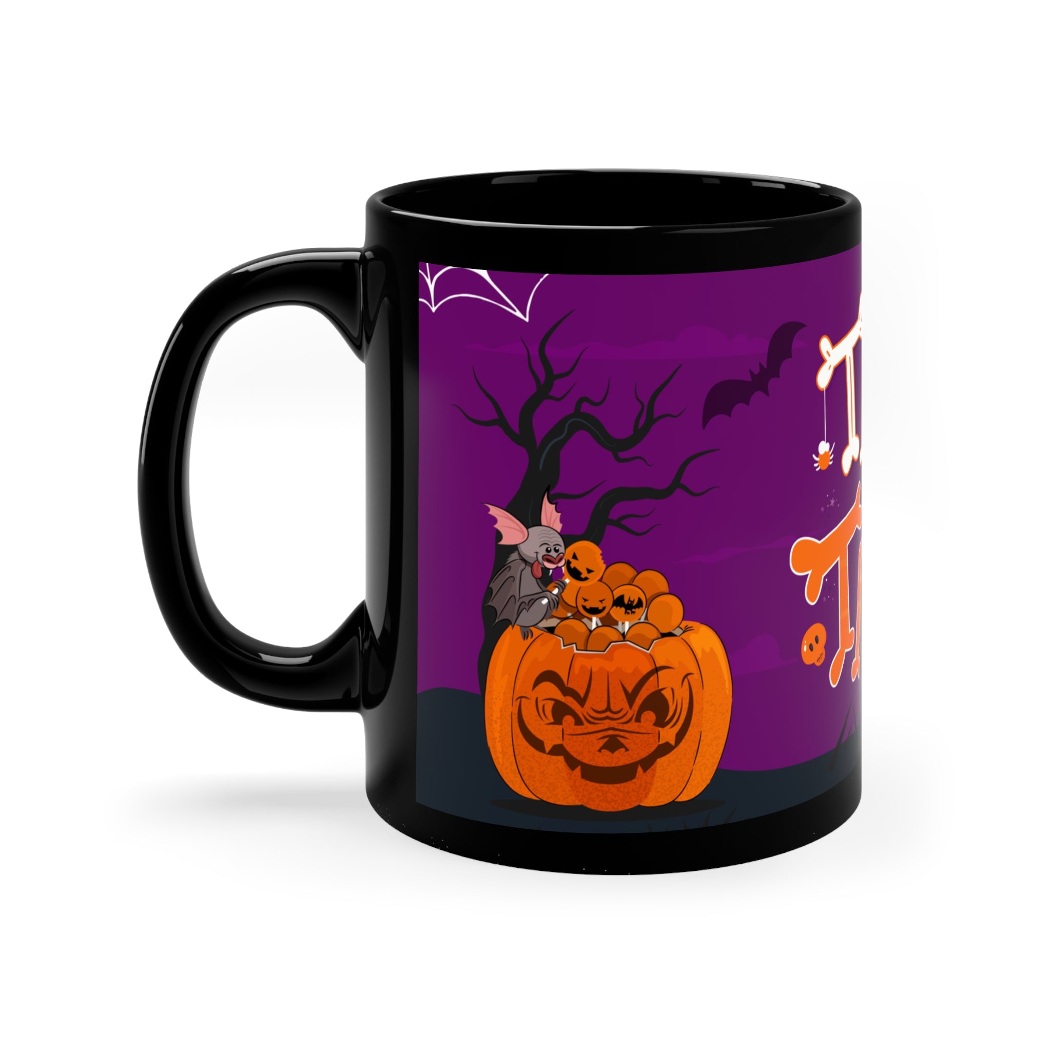 Trick or Treat | Black Coffee Mug