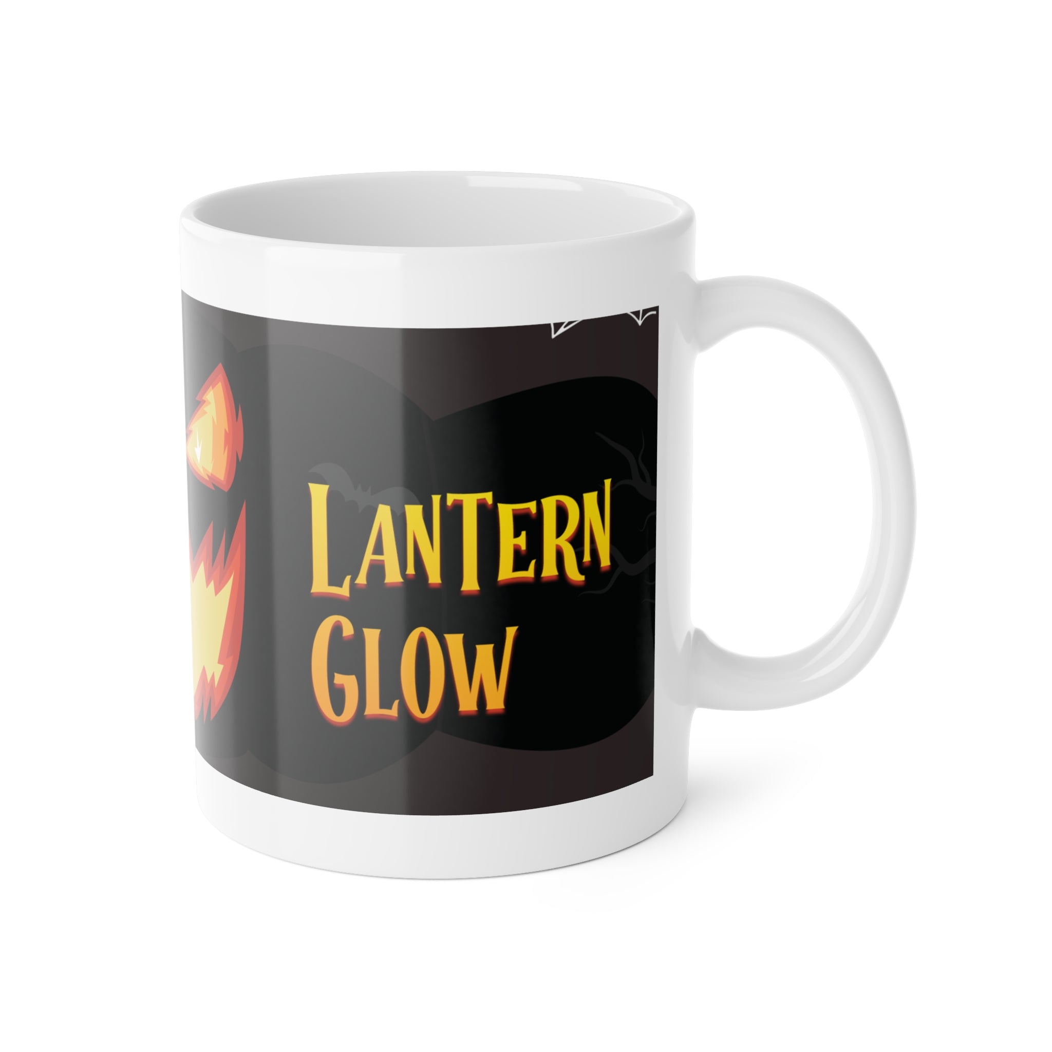 Jack-O'-Lantern Glow | Halloween Pumpkin | White Ceramic Mug