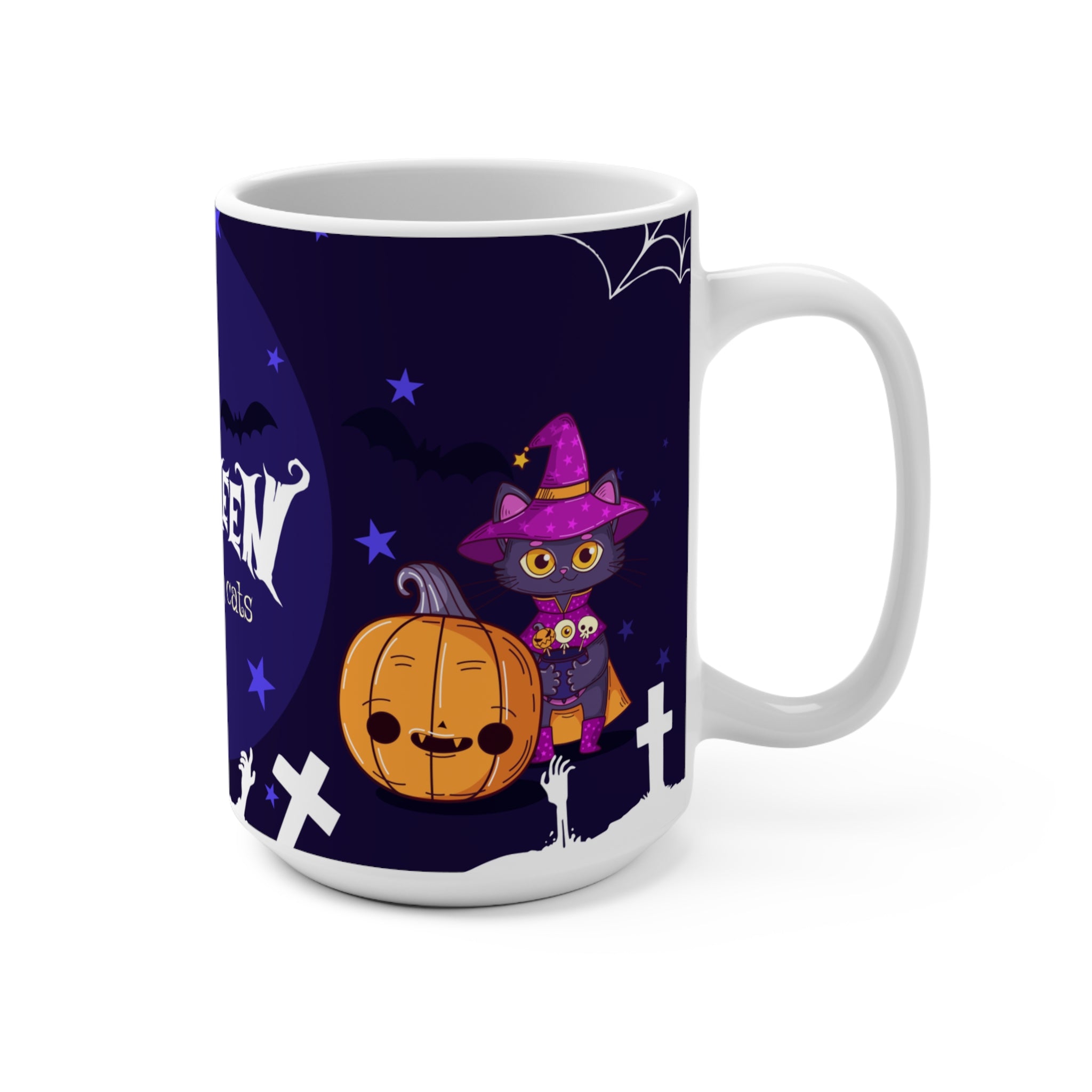 Happy Halloween with Witch's Cats | Mug