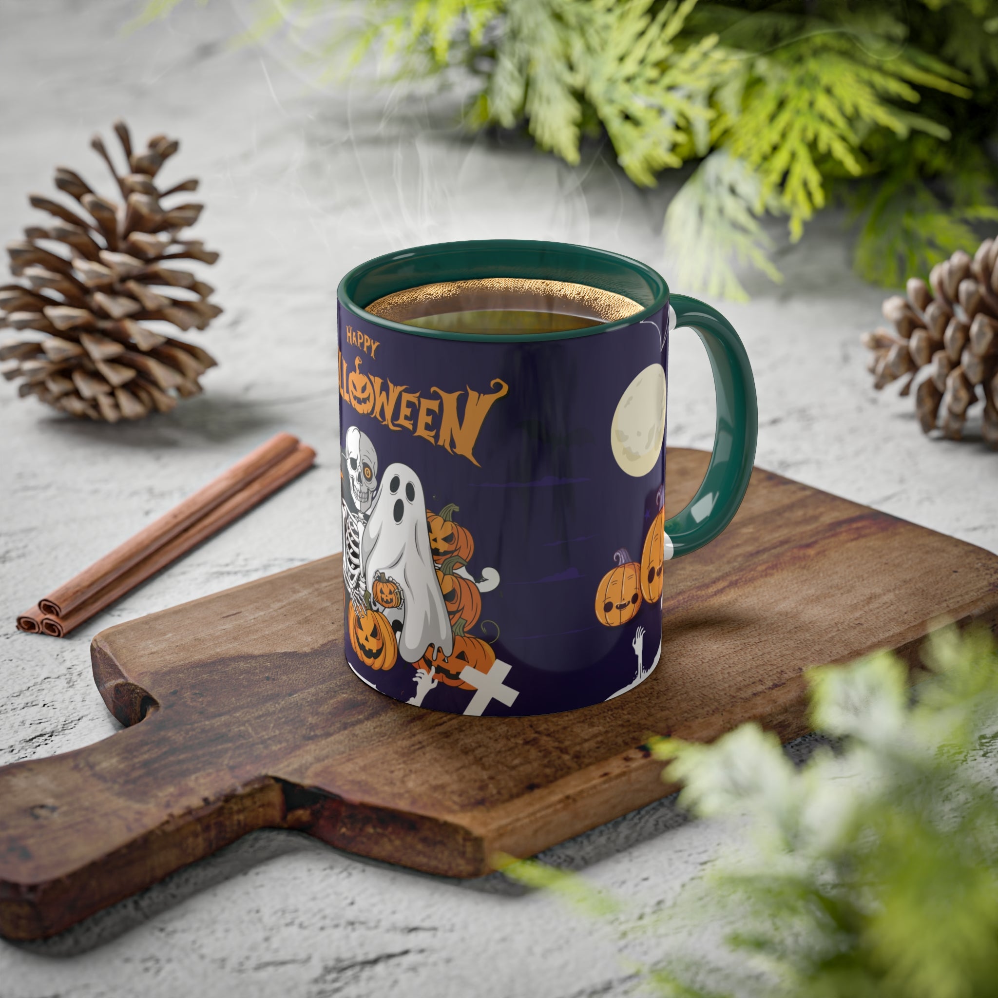 Halloween is Better with Skeleton | Colorful Mugs