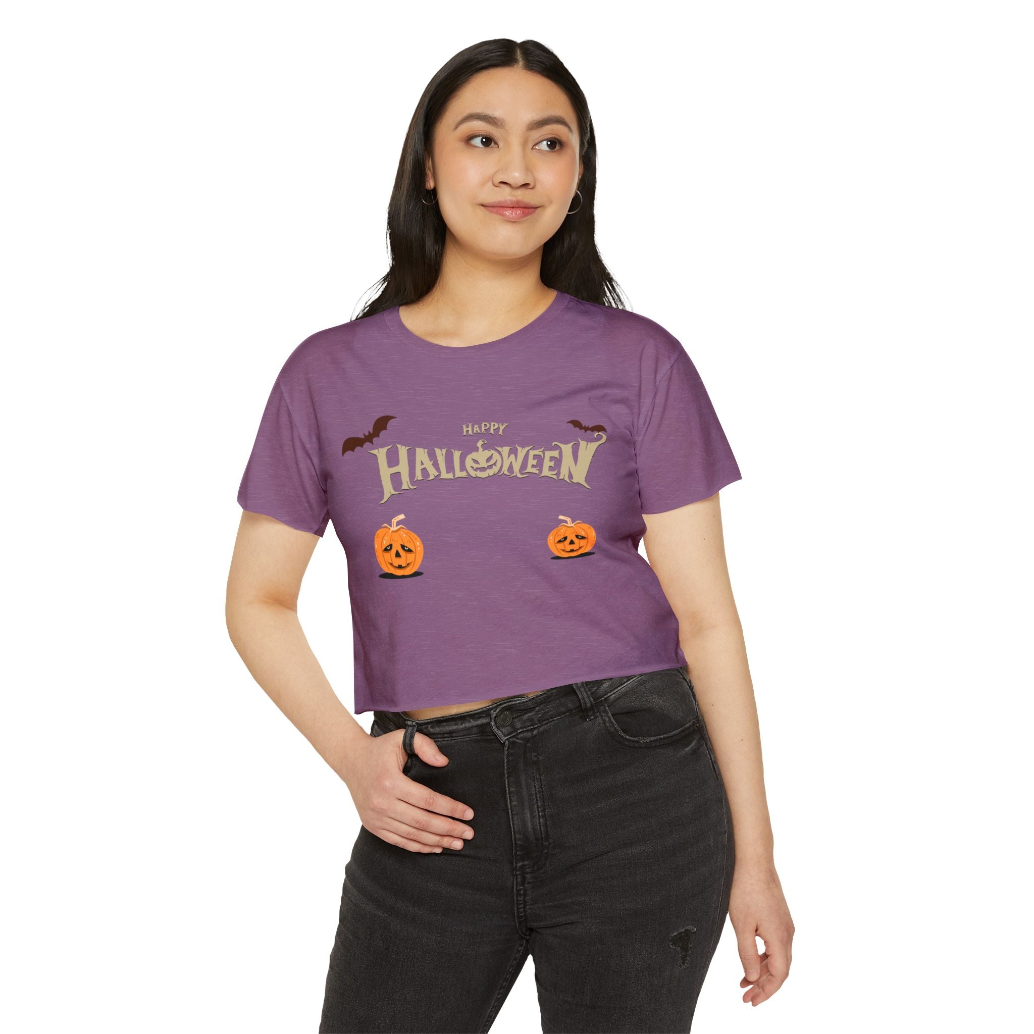 Happy Halloween with Cats | Women's Festival Crop Top