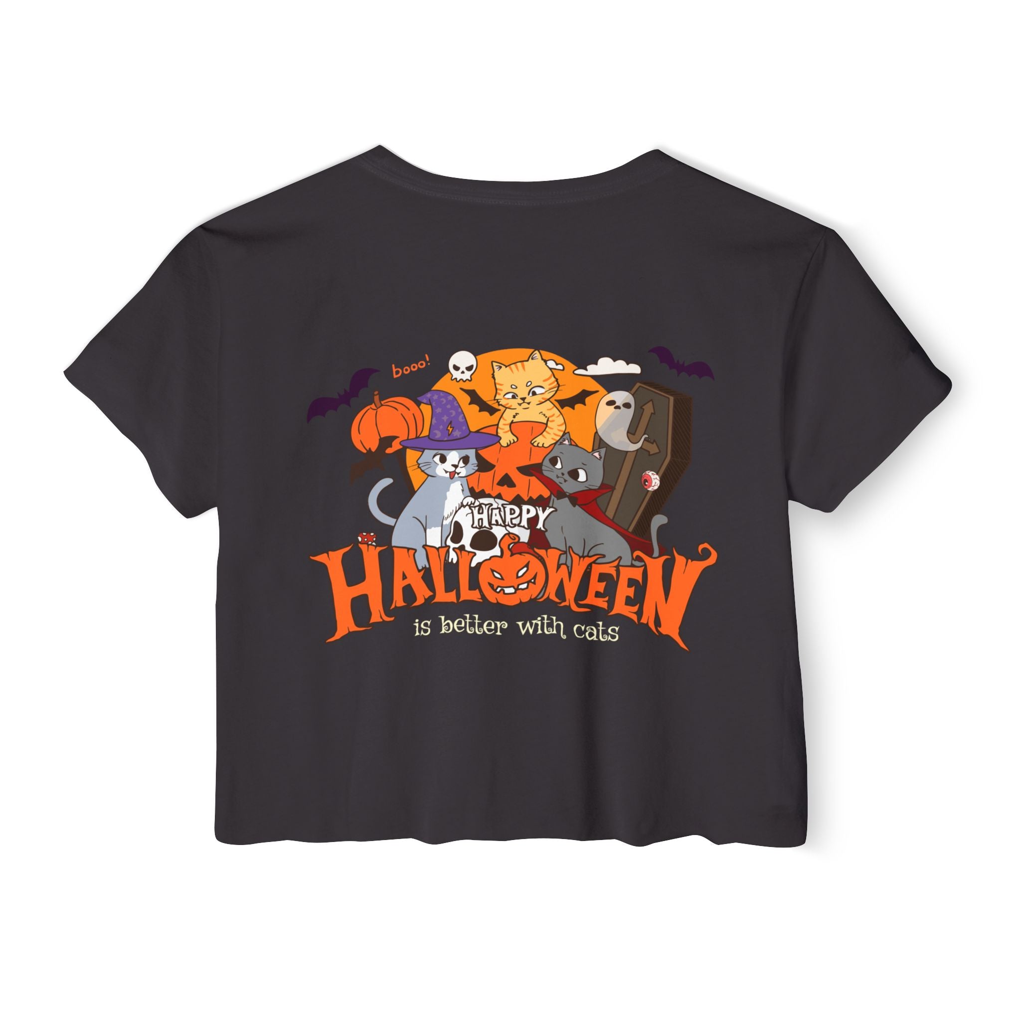 Happy Halloween with Cats | Women's Festival Crop Top