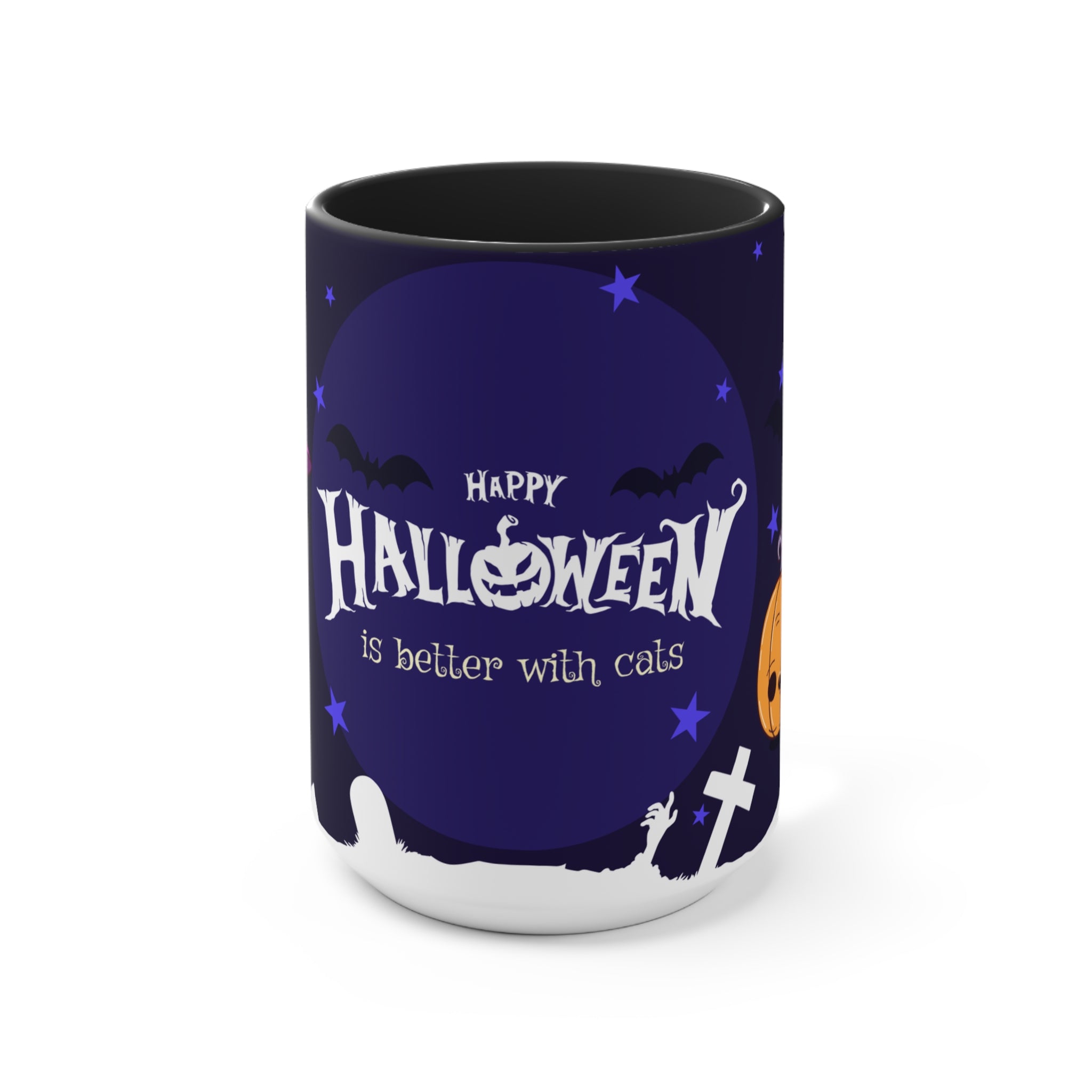 Happy Halloween with Witch's Cats | Accent Mugs