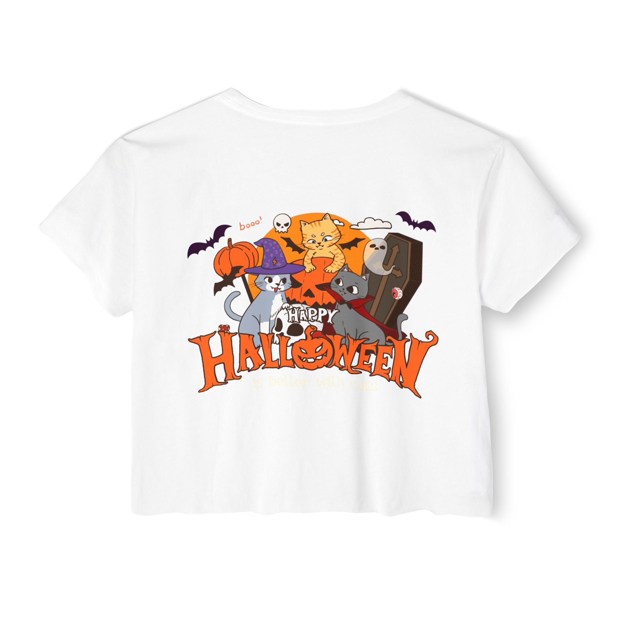 Happy Halloween with Cats | Women's Festival Crop Top